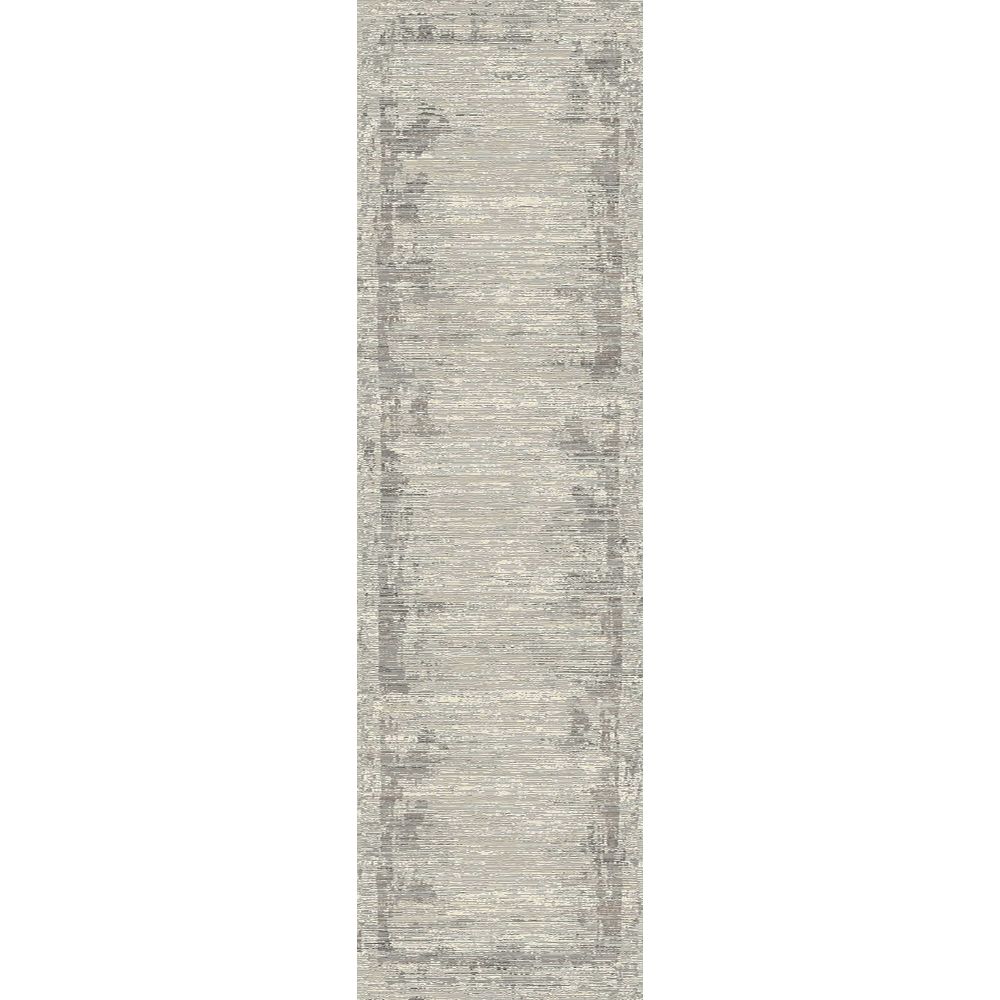 Dynamic Rugs 3154-190 Renaissance 2.2 Ft. X 7.7 Ft. Finished Runner Rug in Ivory/Grey